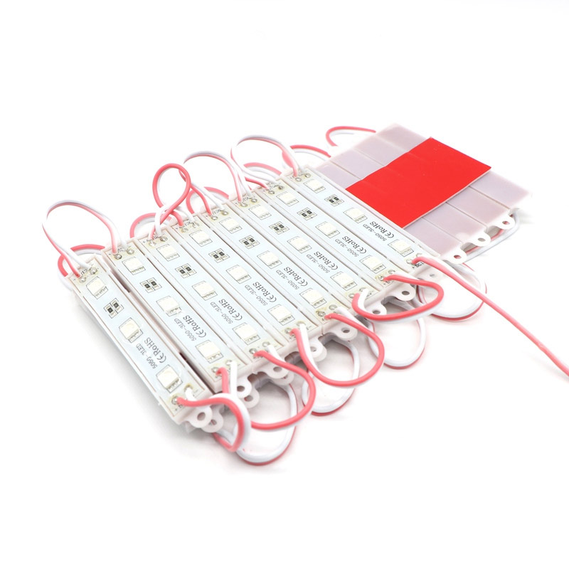 Світлодіодний модуль SMD 5050, 3-led, 0.72Вт, червоний, 75мм