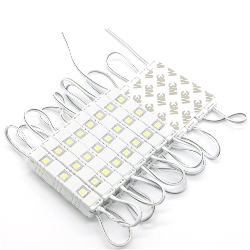Світлодіодний модуль 5054, 3-led, 0.72Вт, 6000K, 75мм, лінза flat