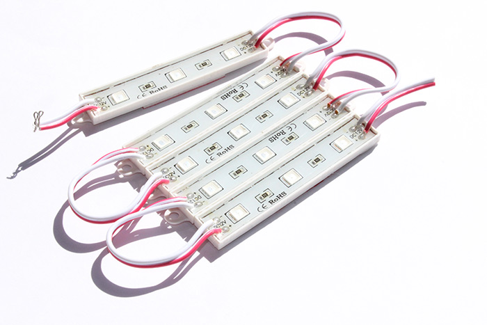 Світлодіодний модуль SMD 5054, 0.72Вт, 3 діода, червоний