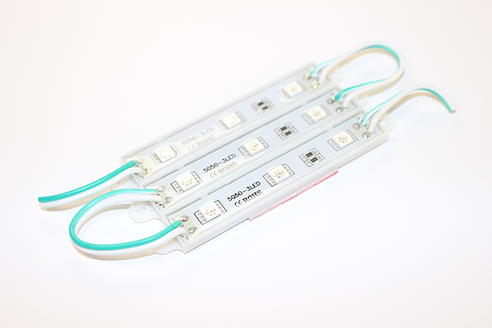 Світлодіодний модуль SMD 5054, 0.72Вт, 3 діода, зелений