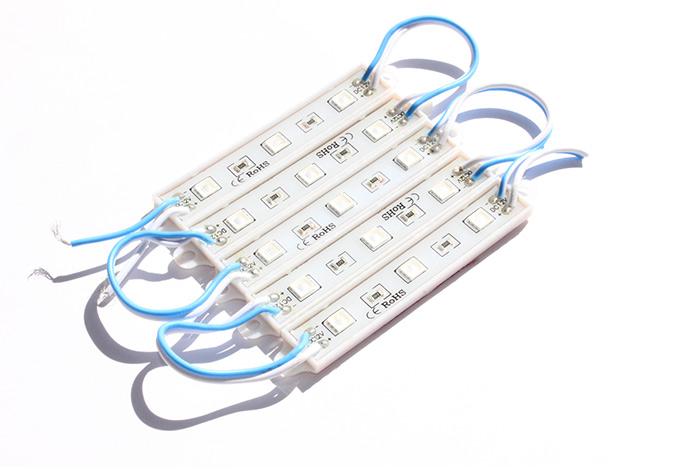 Світлодіодний модуль SMD 5054, 0.72Вт, 3 діода, синій
