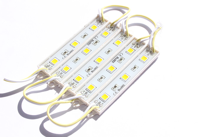 Світлодіодний модуль SMD 5054, 0.72Вт, 3 діода, жовтий